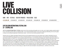 Tablet Screenshot of livecollision.com